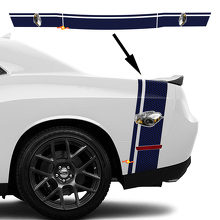 Kit adesivi a strisce a nido d'ape stile Rumble Bee per cofano Dodge Challenger_3