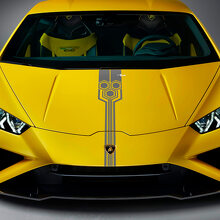 Adesivo in vinile a strisce per cofano, grafica da corsa per Lamborghini Huracan Evo
 2