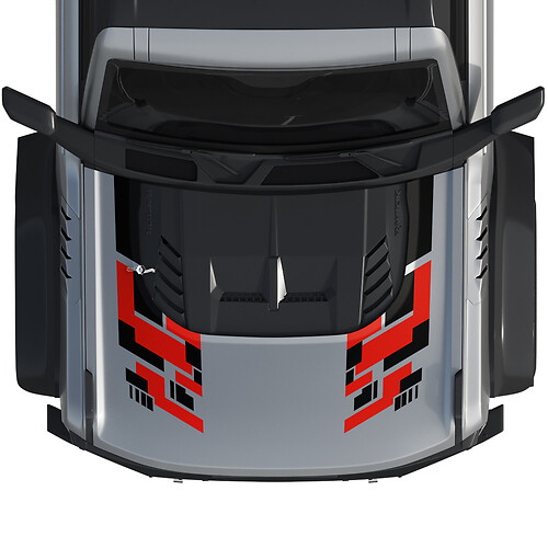 Adesivo grafico avvolgente per cofano Bronco Raptor per Ford Bronco