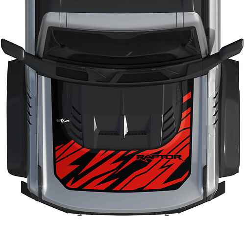 Hood Bronco Raptor Wrap Graphics Decal Sticker per Ford Bronco 2 colori 2