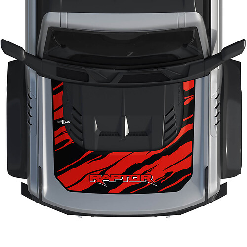 Hood Bronco Raptor Wrap Grafica Adesiva Sticker per Ford Bronco 2 colori 3