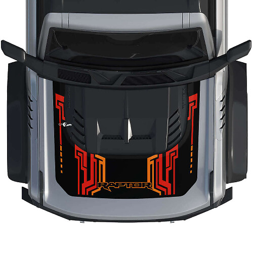 Adesivo Grafica Copri Cofano 4 per Ford Bronco Raptor