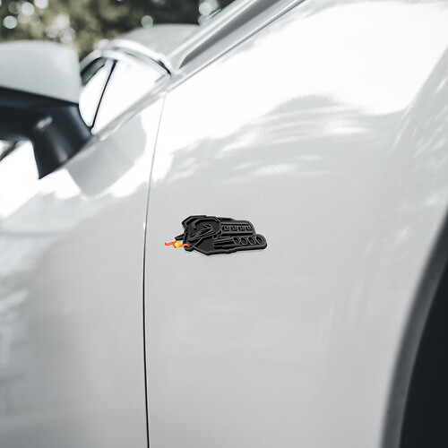 Simbolo di Protesta Stemma Parafango Anteriore 3D Badge per Dodge Ram 1500 del 2026
