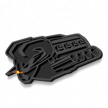 Emblema 3D Parafango Motore Hemi per Dodge Ram 1500 TRX_2