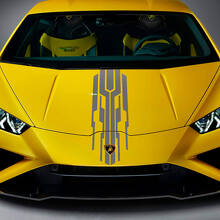 Adesivo Vinilico Striscia Racing Cofano 2 per Lamborghini Huracan Evo 2