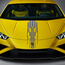 Design della striscia della carrozzeria del cofano in vinile adesivo da corsa per Lamborghini Huracan Evo 2
 2
