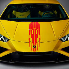 Adesivo Vinilico Striscia Racing Cofano 2 per Lamborghini Huracan Evo 3