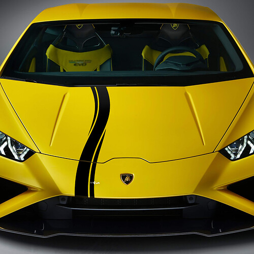 Adesivo in vinile a scacchi per cappuccio per Lamborghini Huracan Evo
