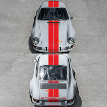 Kit Adesivi in Vinile con Striscia Centrale Racing per Porsche 911 ST 1970_3