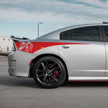 Adesivo in vinile per fiancata posteriore Scat Pack per Dodge Charger
 3