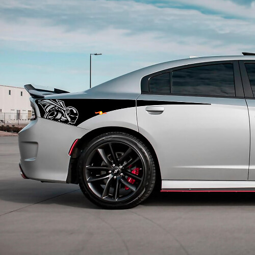 Iron Bee Scat Pack Adesivo in vinile per fiancata posteriore per Dodge Charger
