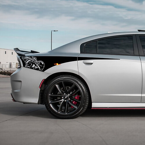 Iron Bee Scat Pack Adesivo in vinile per fiancata posteriore per Dodge Charger