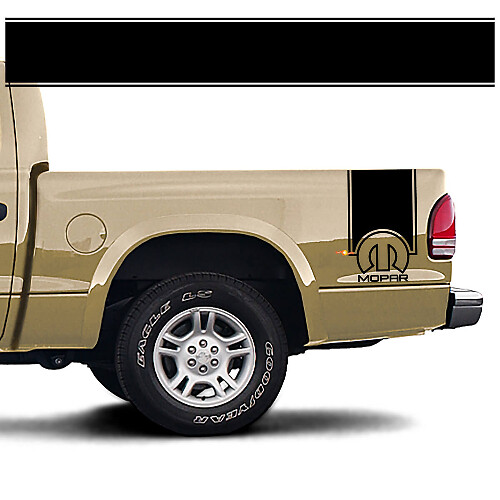 Kit Adesivi in Vinile Stile Mopar Strisce Laterali Posteriori per Dodge Dakota