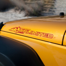 Mappa topografica illimitata Adesivo per cofano Jeep Wrangler rubicon sahara JL JK CJ TJ YJ
 3