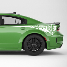 Kit Adesivi in Vinile Personalizzati per Lati Posteriori Hellcat per Dodge Charger_2