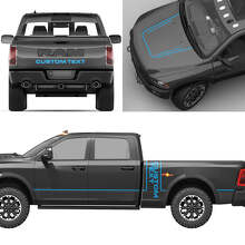 Kit Completo di Adesivi in Vinile con Lettering Personalizzato per Dodge Ram Power Wagon_3
