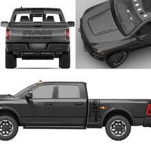 Kit Completo di Adesivi in Vinile con Lettering Personalizzato per Dodge Ram Power Wagon_4
