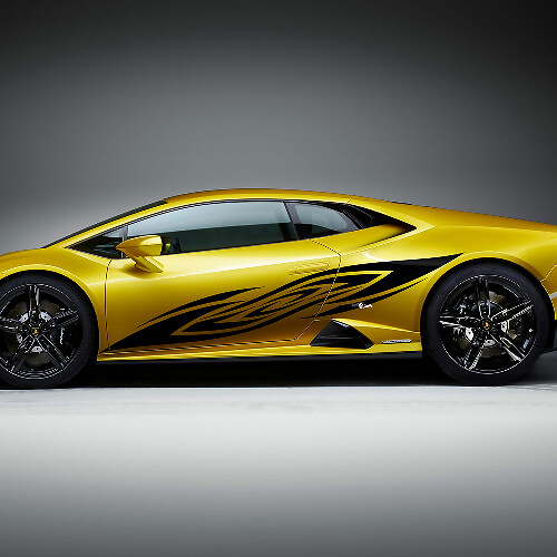 Grafica laterale da corsa Adesivo in vinile Grafica per Lamborghini Huracan Evo
 1