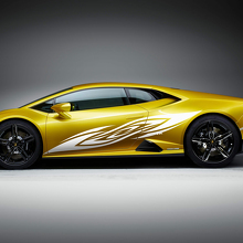 Grafica laterale da corsa Adesivo in vinile Grafica per Lamborghini Huracan Evo
 2