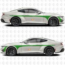 Kit di Adesivi in Vinile con Strisce Laterali Racing per Musclecar Mustang GT_2