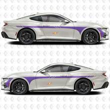 Kit di Adesivi in Vinile con Strisce Laterali Racing per Musclecar Mustang GT_3