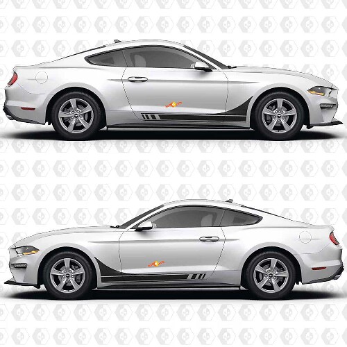 Adesivo in Vinile con Strisce Laterali Racing per Musclecar Musclecarmodel GT