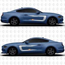 Adesivi in Vinile a Strisce per Porte Stile Racing per Musclecar Mustang_3