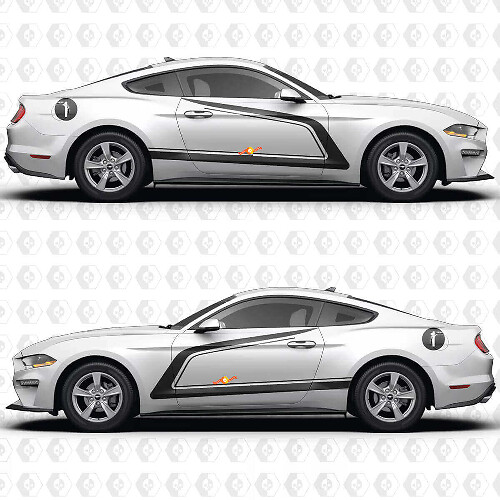 Kit di decalcomanie in vinile con numeri e strisce laterali Racing per Musclecar Musclecarmodel