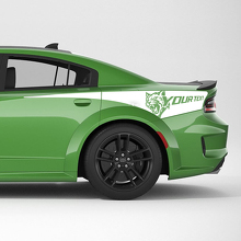 Kit di decalcomanie in vinile per fascia laterale posteriore personalizzata Hellcat Wildcat per Dodge Charger_2