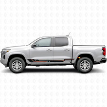 Strisce in Vinile Parallele per Porta e Minigonne per Chevrolet Colorado 3ª Gen 2023-2026_2
