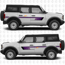 Portiere Laterali Strisce Grafiche Decalcomanie Stickers Retrò Heritage Vintage per Ford Bronco
 2