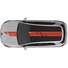 Adesivo Vinile con Strisce Doppie per Cofano e Tetto per Volkswagen Golf GTI_2