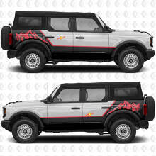 Kit Adesivi Laterali in Vinile Strisce Mountain Style per Musclecar horse_2