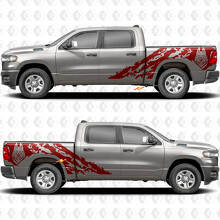 Adesivo in Vinile a Spruzzi di Fango con Lupo per Parafango Dodge Ram 1500_3