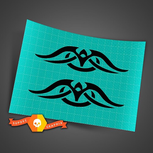 Adesivo in Vinile Tribal Style Wing Flames per Auto