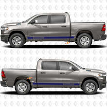Testo Personalizzato Strisce Adesive Prestazioni Minigonne Laterali Porte Decalcomanie Grafiche per Dodge RAM 1500 2