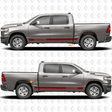 Testo Personalizzato Strisce Adesive Prestazioni Minigonne Laterali Porte Decalcomanie Grafiche per Dodge RAM 1500 3