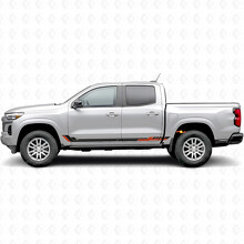 Strisce in vinile Racing Line per porte e pannelli sottoporta per Chevrolet Colorado 3ª Gen 2023-2026_2