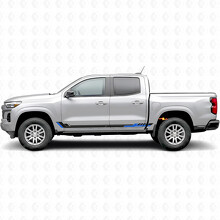 Strisce in vinile Racing Line per porte e pannelli sottoporta per Chevrolet Colorado 3ª Gen 2023-2026_3