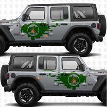 Kit di Adesivi in Vinile per Porta Laterale del Fuoco da Campo per Jeep Wrangler_2