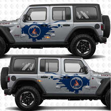Kit di Adesivi in Vinile per Porta Laterale del Fuoco da Campo per Jeep Wrangler_3