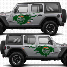 Adesivo in vinile laterale Mountains Nature Overland per Jeep Wrangler_3