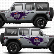 Kit decal vinilici paraspruzzi porta laterale Camping Mountains per Jeep Wrangler 4 porte_3