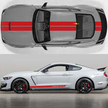 Kit Adesivi in Vinile con Strisce da Cofano e Laterali per Musclecar Musclecarmodel GT-H_2