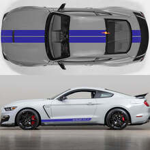 Kit Adesivi in Vinile con Strisce da Cofano e Laterali per Musclecar Musclecarmodel GT-H_3