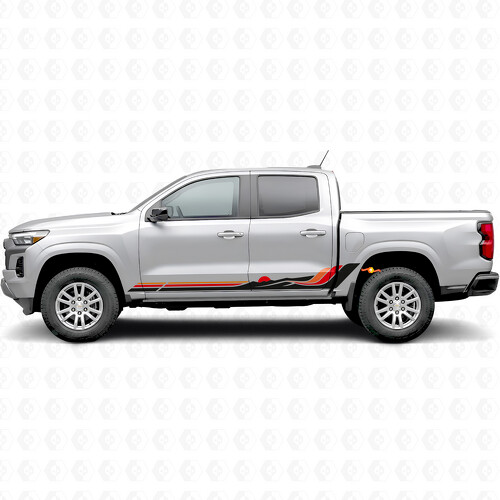 Strisce in Vinile Retro Mountain Wave per Porta e Minigonna per Chevrolet Colorado 3ª Gen 2023-2026