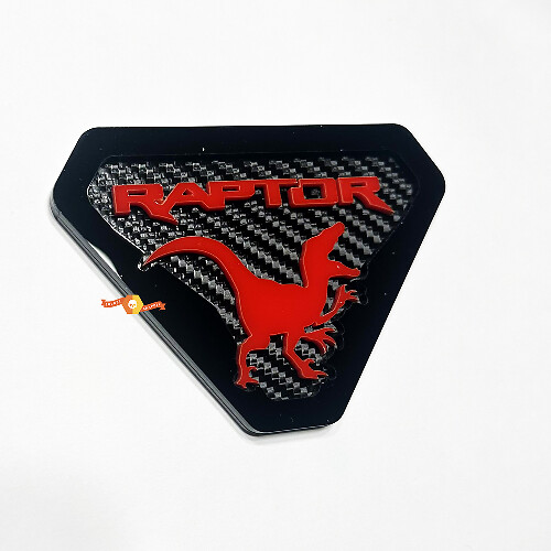 Raptor Edition Stemmi per parafanghi Emblema per portellone Stemma 3D Sfondo in fibra di carbonio 1