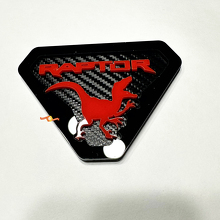 Raptor Edition Stemmi per parafanghi Emblema per portellone Stemma 3D Sfondo in fibra di carbonio 3