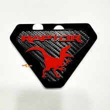 Raptor Edition Stemmi per parafanghi Emblema per portellone Stemma 3D Sfondo in fibra di carbonio 4