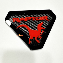 Raptor Edition Stemmi per parafanghi Emblema per portellone Stemma 3D Sfondo in fibra di carbonio 6